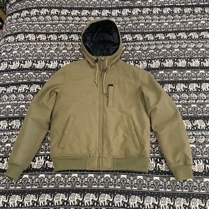 RVCA Hooded Bomber Jacket Mens Small